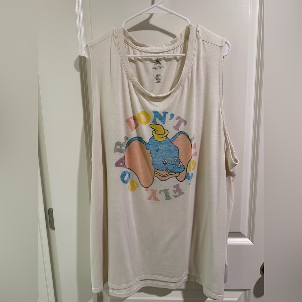 Disney Off-White Sleeveless Top